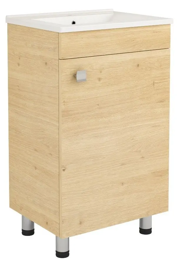 Набор тумбы с раковиной RJ Atlas RJFU005-13OK (Light Oak) - 2