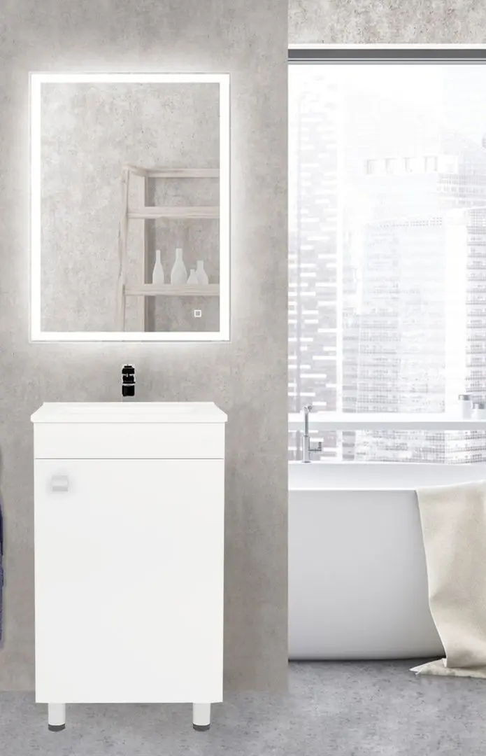 Set dulap cu lavoar RJ Atlas RJFU005-13WH (White)