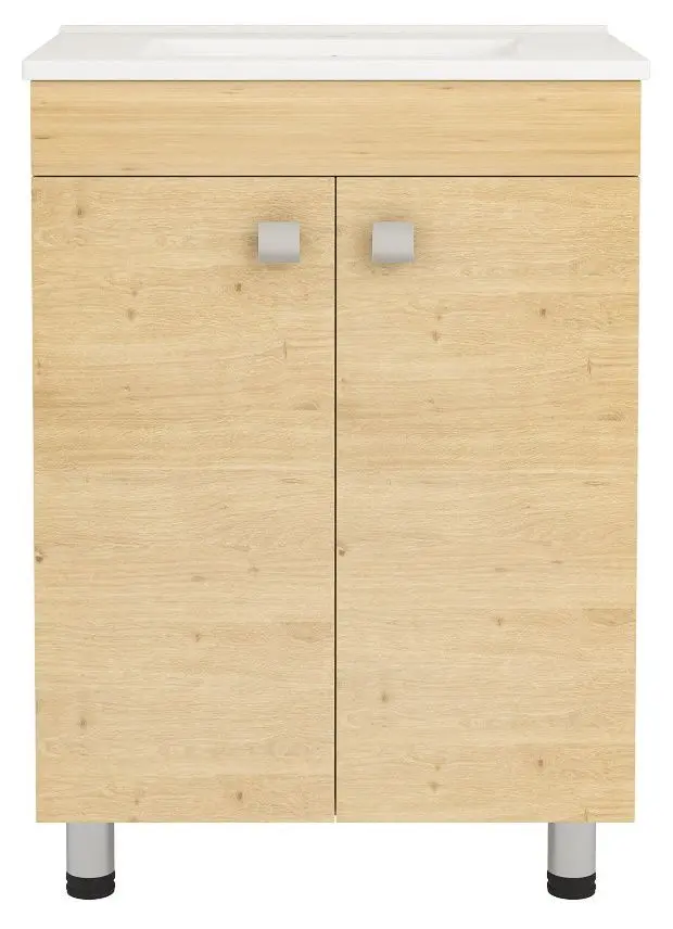 Set dulap cu lavoar RJ Atlas RJFU005-14OK (Oak) - 3