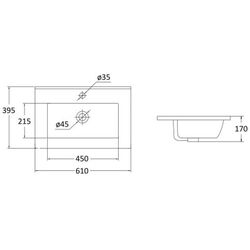 Set dulap cu lavoar RJ Atlas RJFU005-14OK (Oak) Thumb