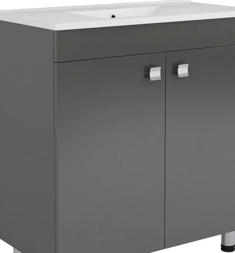 Set dulap cu lavoar RJ Atlas RJFU005-15GR (Gray)