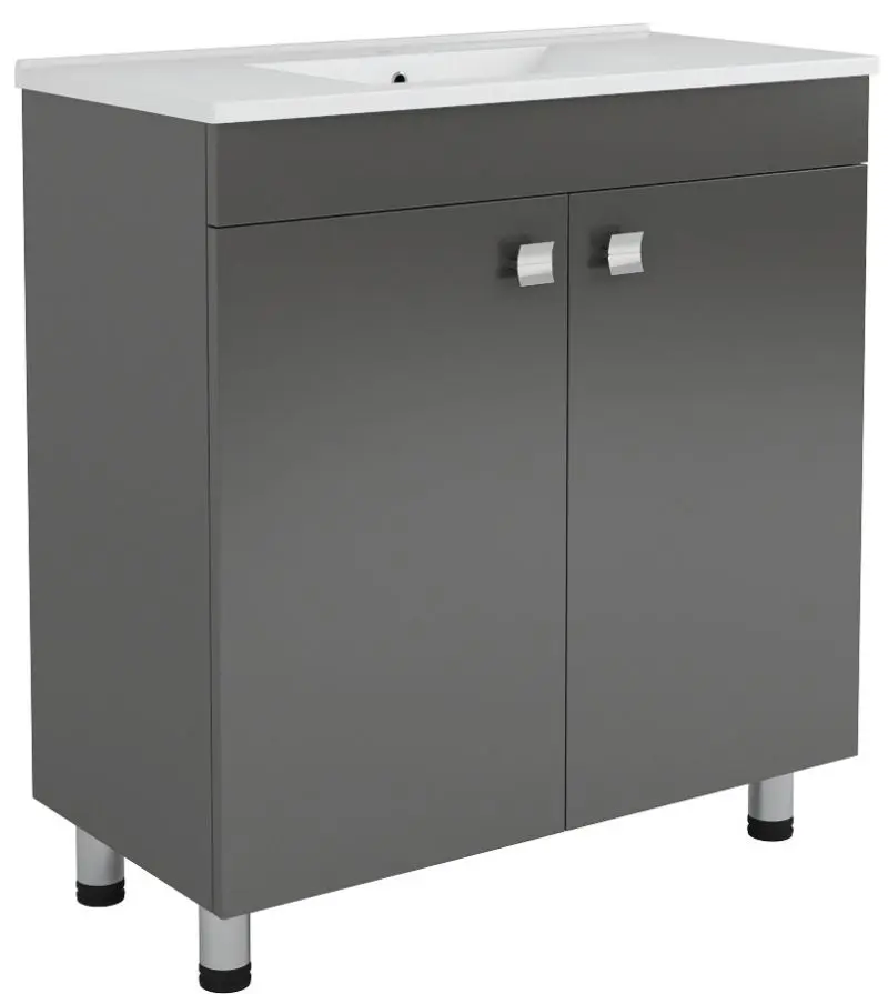 Set dulap cu lavoar RJ Atlas RJFU005-15GR (Gray)