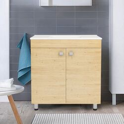 Set dulap cu lavoar RJ Atlas RJFU005-15OK (Oak)