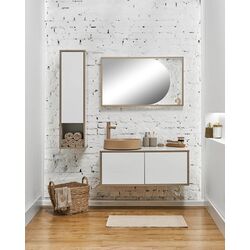 Set dulap cu lavoar Sanelit 61.01 Terra 1000x500/Naomi 455x455 (White/Beige) Thumb