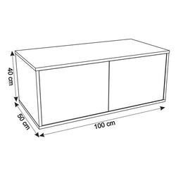 Set dulap cu lavoar Sanelit 61.01 Terra 1000x500/Naomi 455x455 (White/Beige) Thumb