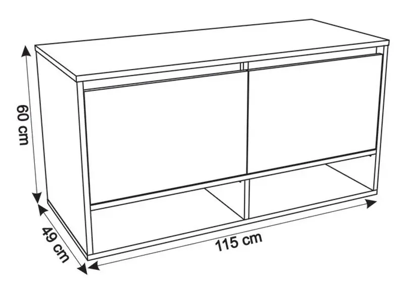 Set dulap cu lavoar Sanelit 63.01 Spirit 1200x500/Naomi 455x455 (Graphite/Wood) - 3