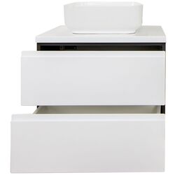 Dulap sub lavoar Stolkar Malaga Dum Lilo 60 S/2 (White Gloss/Grey Graphite) Thumb