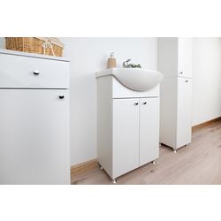 Dulap sub lavoar Stolkar Mila Dum Bahama 50 (White Gloss) Thumb