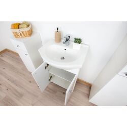 Dulap sub lavoar Stolkar Mila Dum Bahama 50 (White Gloss) Thumb