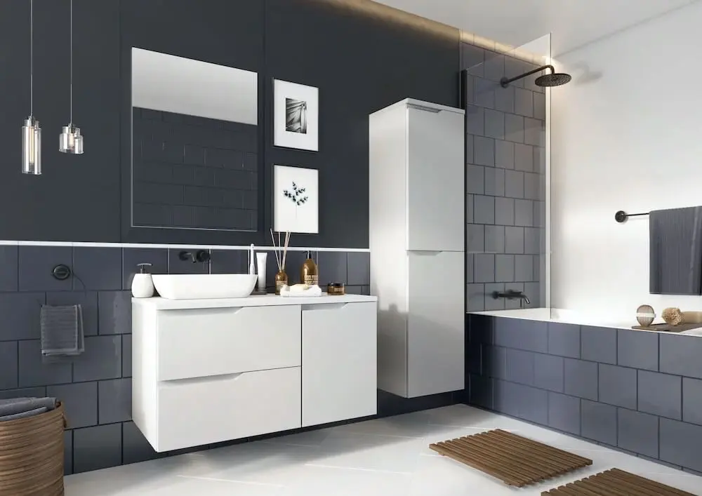 Dulap sub lavoar Stolkar Nicea Dum 40 S/2 (White Gloss) - 2