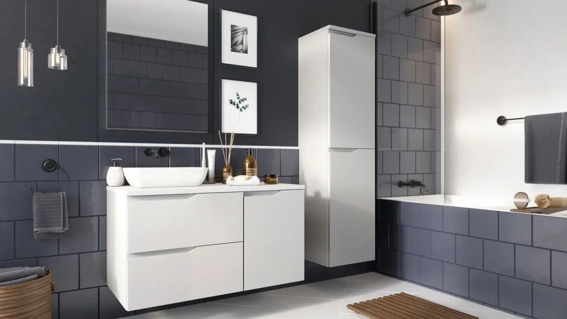 Dulap sub lavoar Stolkar Nicea Dum 60 S/2 (White) - 2