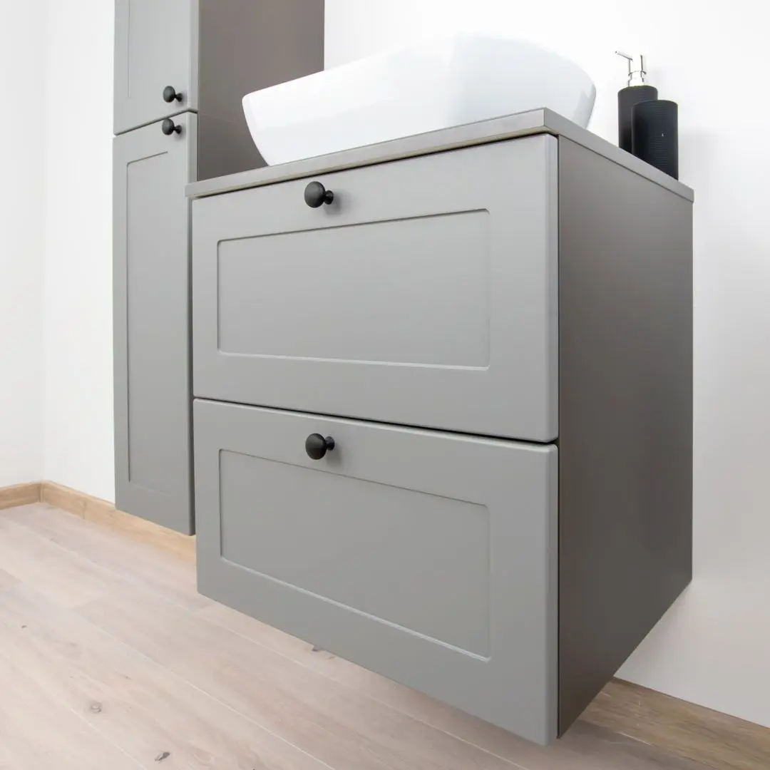 Шкаф под умывальник Stolkar Senja Dum 60 S/2 (Grey) - 3