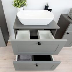 Шкаф под умывальник Stolkar Senja Dum 60 S/2 (Grey) Thumb