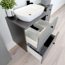 Шкаф под умывальник Stolkar Senja Dum 60 S/2 (Grey) Thumb