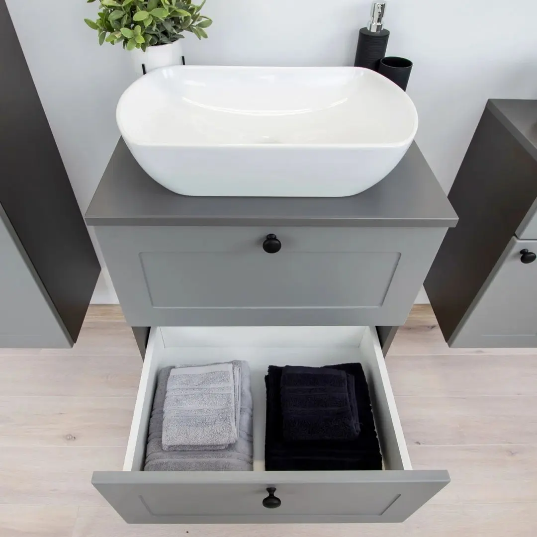 Шкаф под умывальник Stolkar Senja Dum 60 S/2 (Grey) - 6