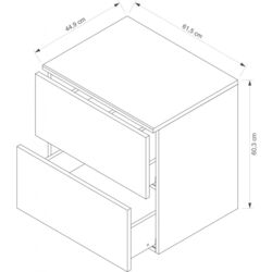 Шкаф под умывальник Stolkar Senja Dum 60 S/2 (Grey) Thumb
