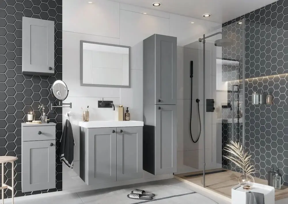 Шкаф под умывальник Stolkar Senja Dum Vea 64 (Grey) - 3