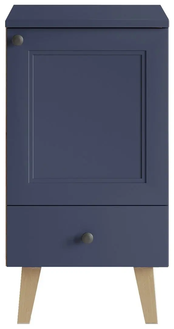 Шкаф под умывальник Stolkar Venezia Dum 40 S/1 P/L (Navy Blue/Artisan Oak) - 2