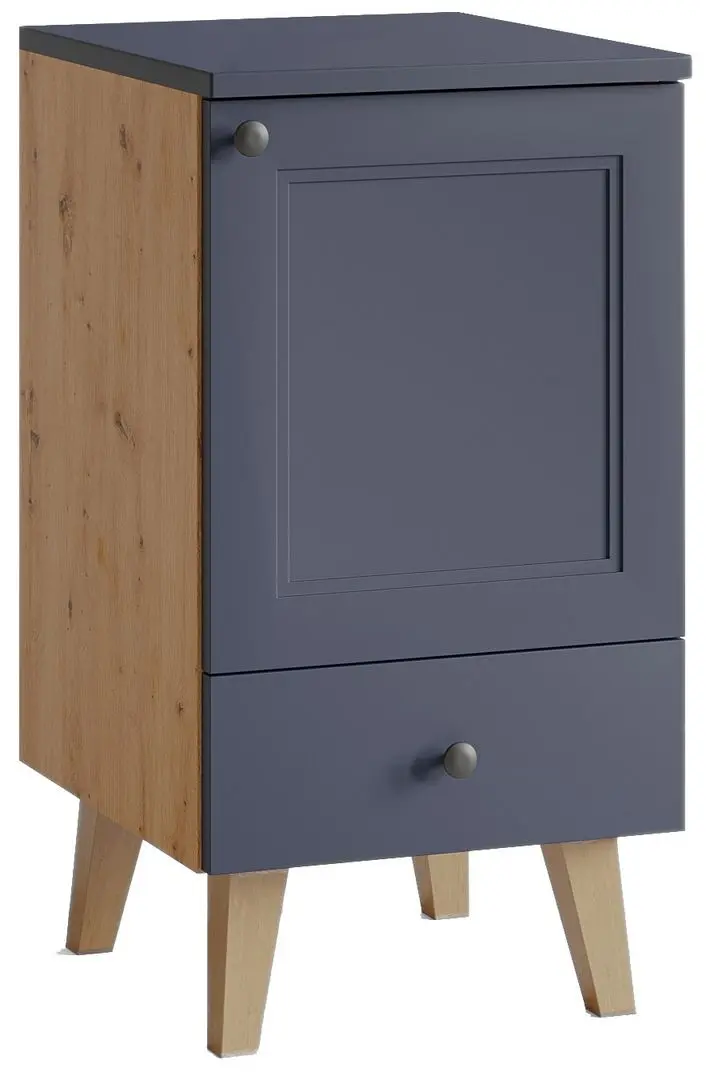 Шкаф под умывальник Stolkar Venezia Dum 40 S/1 P/L (Navy Blue/Artisan Oak)
