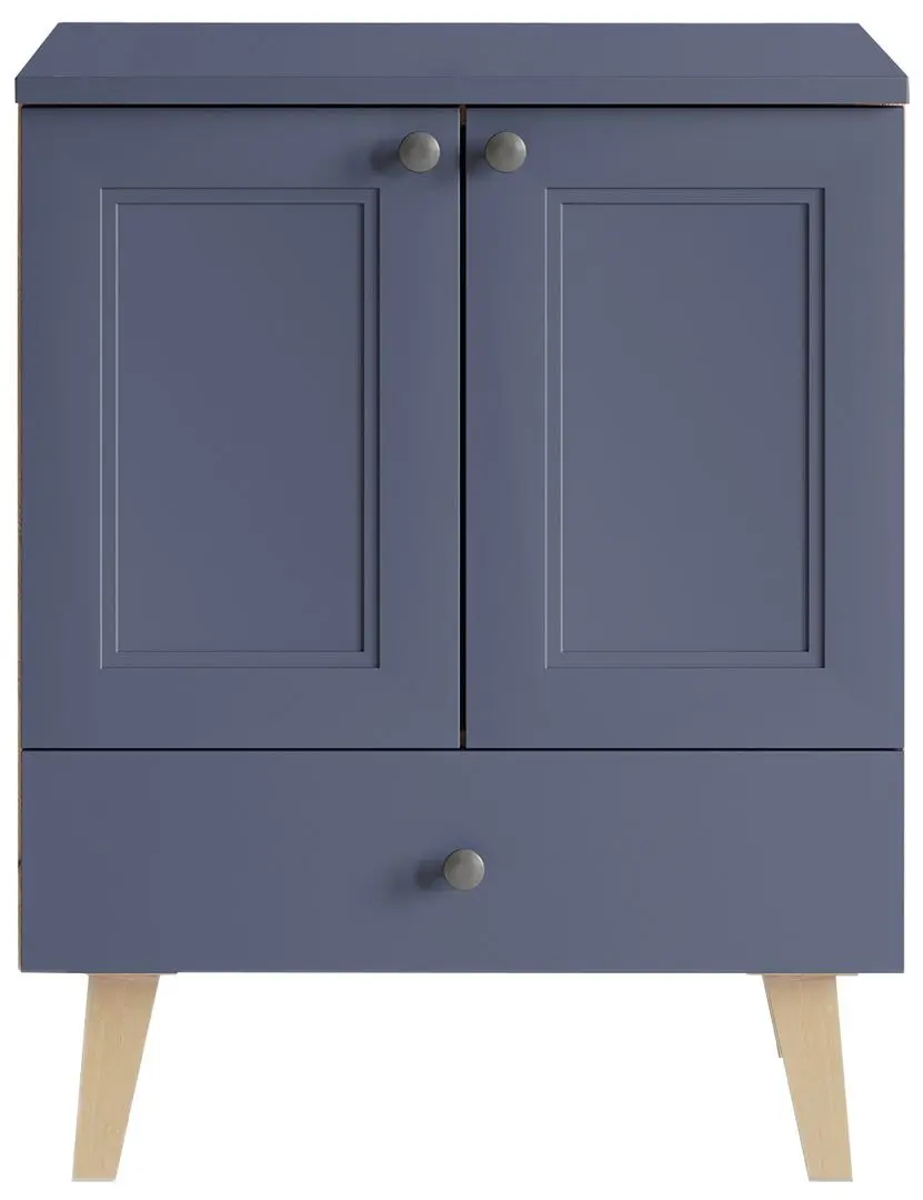 Шкаф под умывальник Stolkar Venezia Dum 60 S/1 (Navy Blue/Artisan Oak) - 2