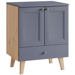 Шкаф под умывальник Stolkar Venezia Dum 60 S/1 (Navy Blue/Artisan Oak)