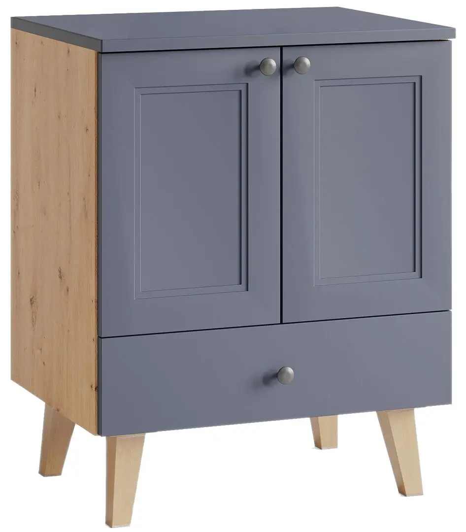 Шкаф под умывальник Stolkar Venezia Dum 60 S/1 (Navy Blue/Artisan Oak)