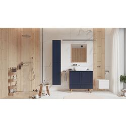 Шкаф под умывальник Stolkar Venezia Dum 80 S/1 (Navy Blue/Artisan Oak) Thumb