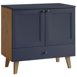 Шкаф под умывальник Stolkar Venezia Dum 80 S/1 (Navy Blue/Artisan Oak)