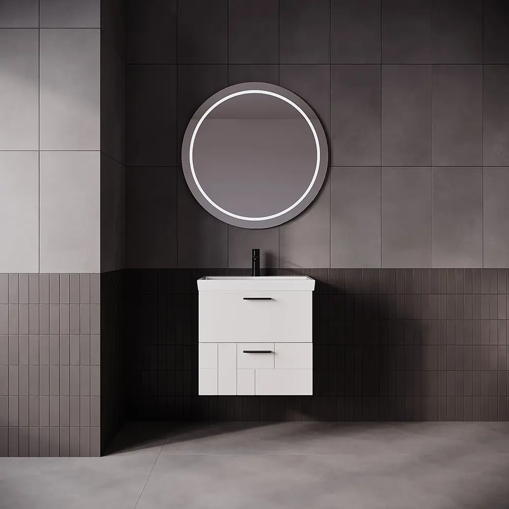 Set dulap cu lavoar Supraten Andora 60 + 8056 (White)