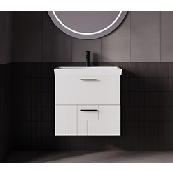 Set dulap cu lavoar Supraten Andora 60 + 8056 (White)