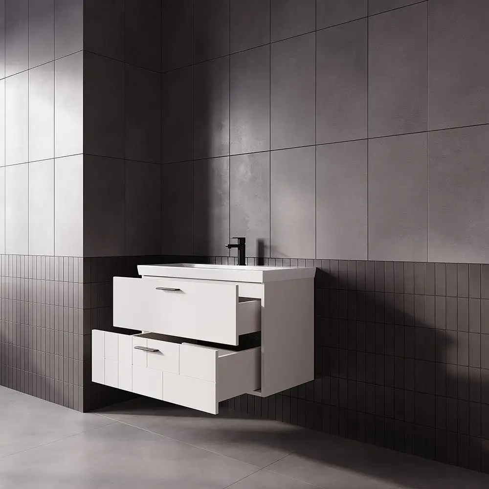 Set dulap cu lavoar Supraten Andora 60 + 8056 (White)