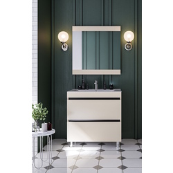 Set dulap cu lavoar Supraten Aquitania 100 + TG K100 (Beige)