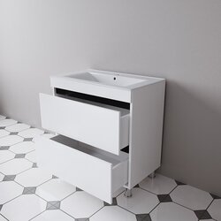 Set dulap cu lavoar Supraten Aquitania 100 + TG K100 (White) Thumb