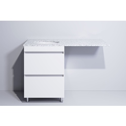 Set dulap cu lavoar Supraten Aquitania 125 + GR 125 L (White) Thumb