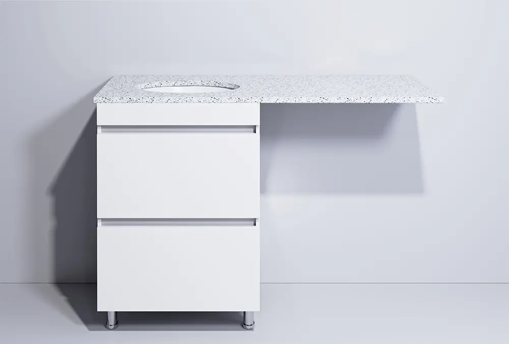 Set dulap cu lavoar Supraten Aquitania 125 + GR 125 L (White)