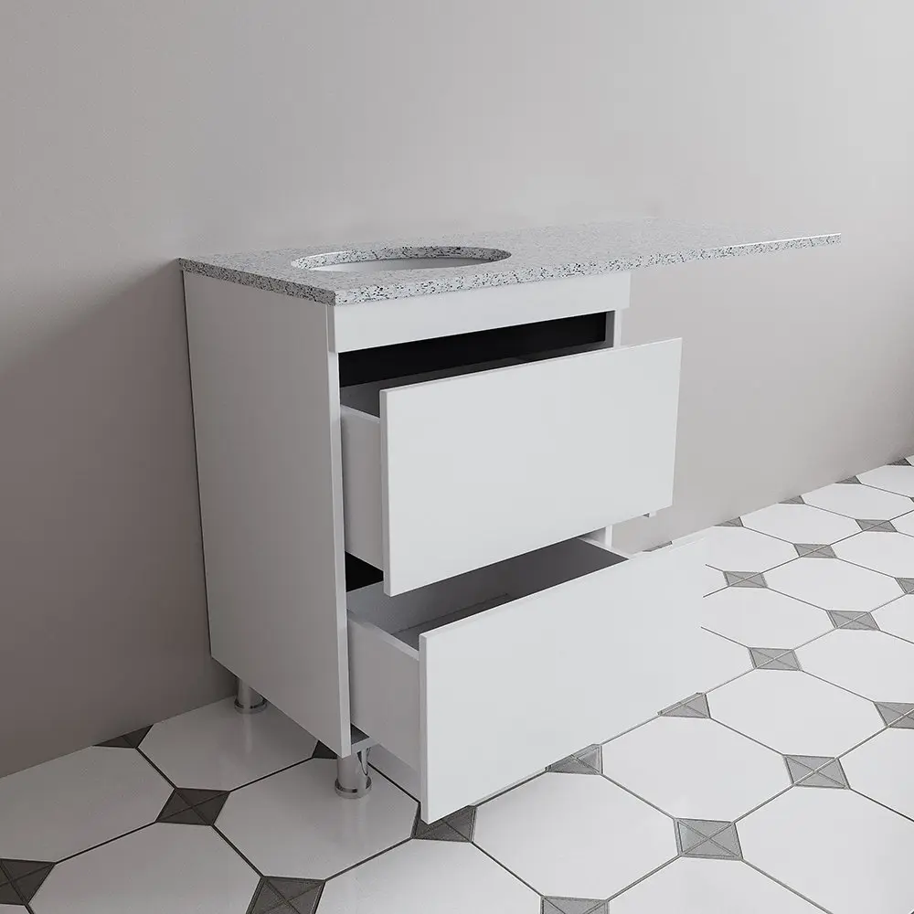 Set dulap cu lavoar Supraten Aquitania 125 + GR 125 L (White)