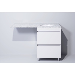 Set dulap cu lavoar Supraten Aquitania 125 + GR 125 R (White) Thumb