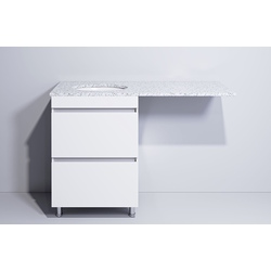 Set dulap cu lavoar Supraten Aquitania 140 + GR 140 L (White) Thumb