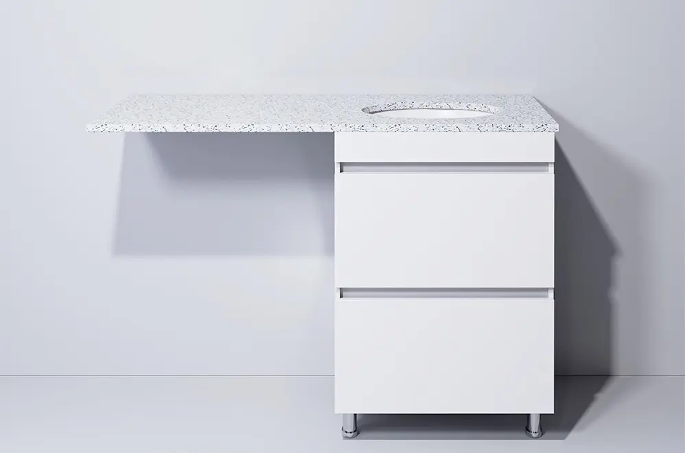 Set dulap cu lavoar Supraten Aquitania 140 + GR 140 R (White)