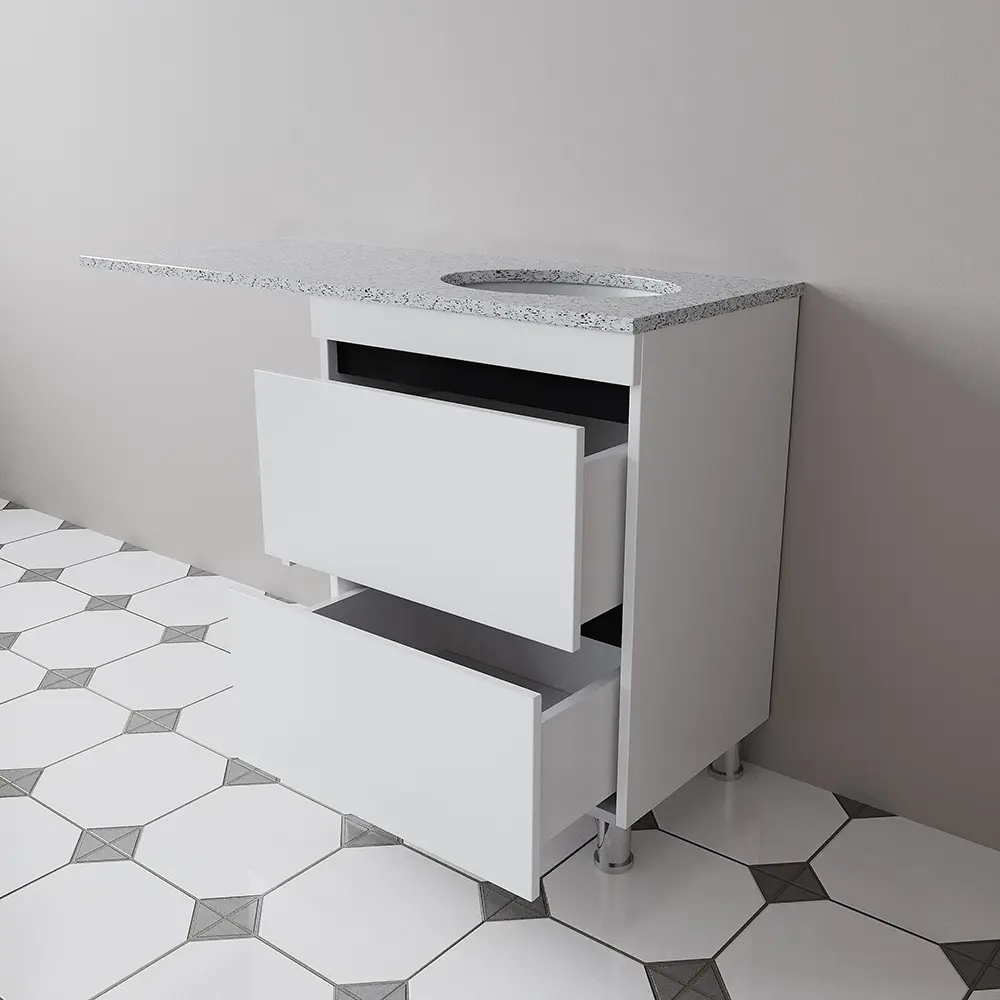 Set dulap cu lavoar Supraten Aquitania 140 + GR 140 R (White)