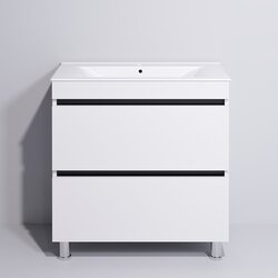 Set dulap cu lavoar Supraten Aquitania 60 + TG 60E (White) Thumb