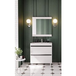 Set dulap cu lavoar Supraten Aquitania 60 + TG 60E (White)