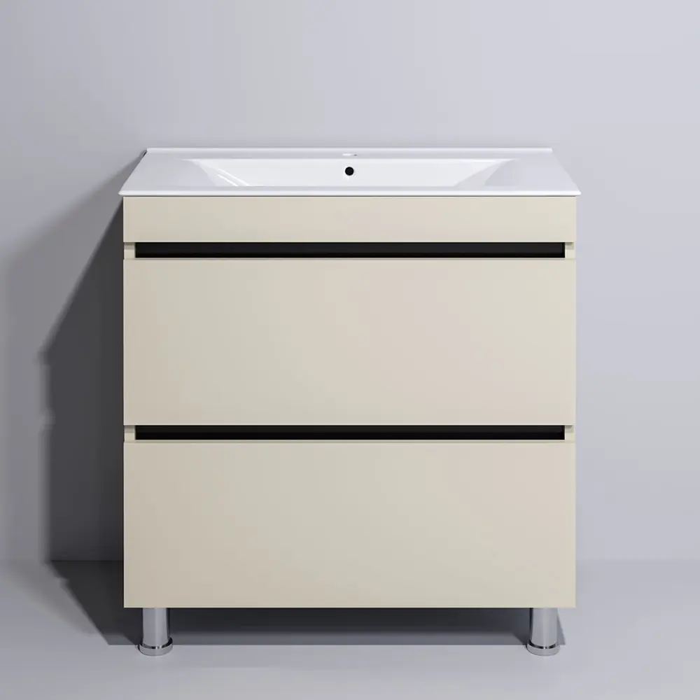 Set dulap cu lavoar Supraten Aquitania 80 + 2080 (Beige)