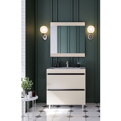 Set dulap cu lavoar Supraten Aquitania 80 + 2080 (Beige)