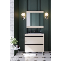 Set dulap cu lavoar Supraten Aquitania 80 + TG K80 (Beige)