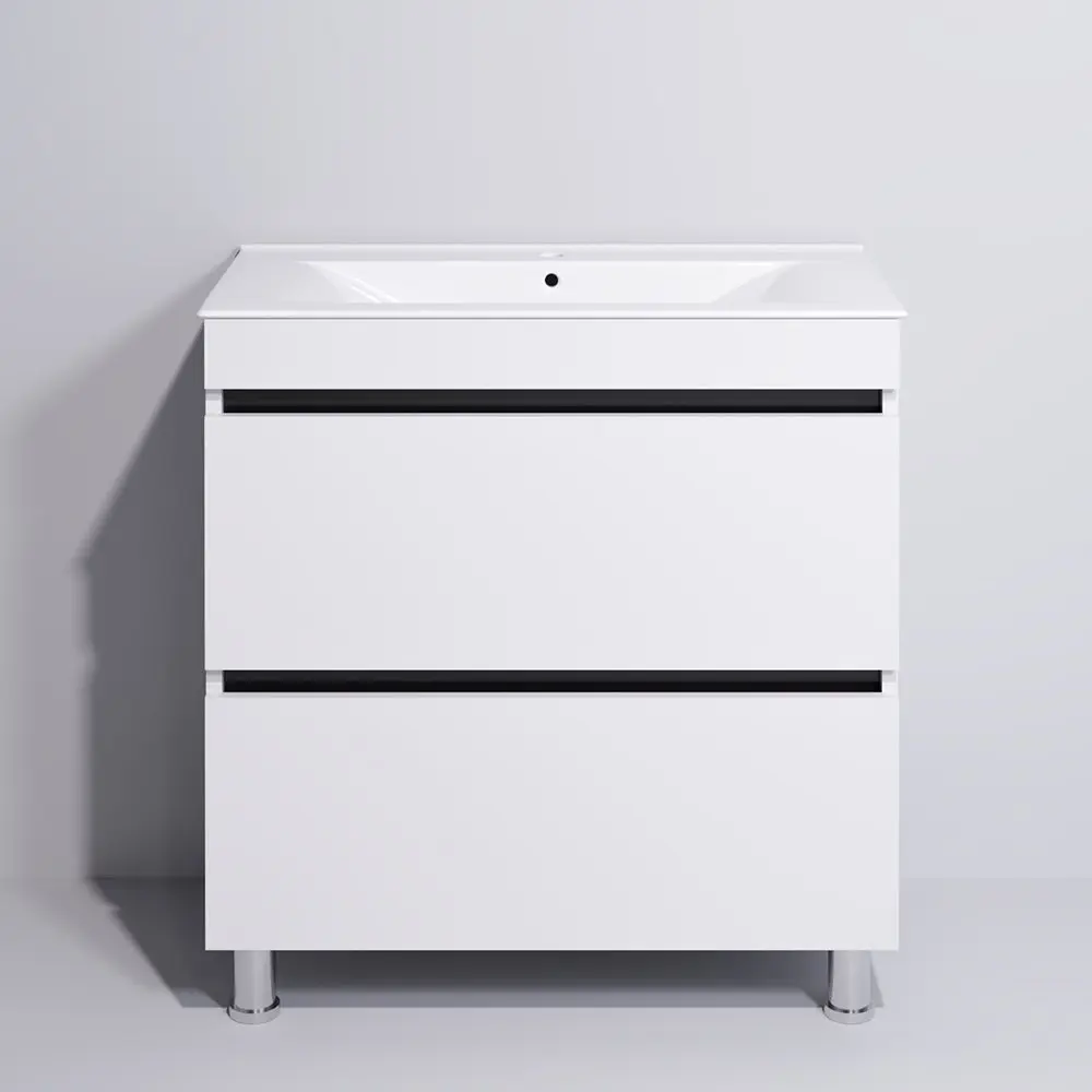 Set dulap cu lavoar Supraten Aquitania 80 + TG K80 (White)