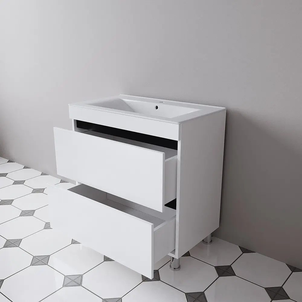 Set dulap cu lavoar Supraten Aquitania 80 + TG K80 (White)