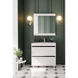 Set dulap cu lavoar Supraten Aquitania 80 + TG K80 (White)