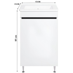 Set dulap cu lavoar Supraten Bearn 40 + TG 441 (White) Thumb