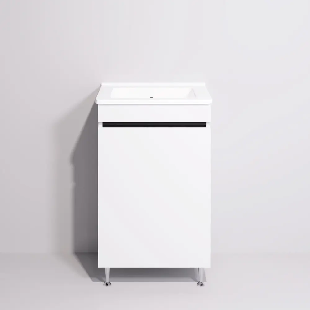 Set dulap cu lavoar Supraten Bearn 50 + TG 50 EB (White)